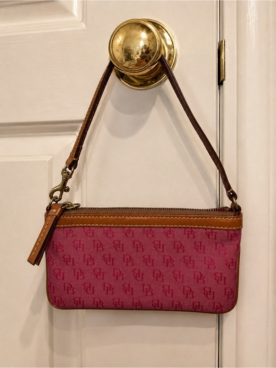 Dooney & Bourke Handbags - Dooney & Bourke Pink Signature Wristlet